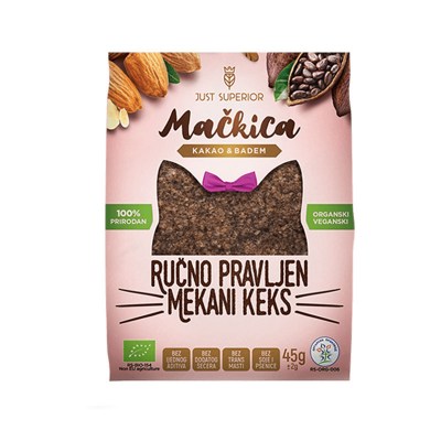 Keks sa bademom i kakaom - Mačkica 45g