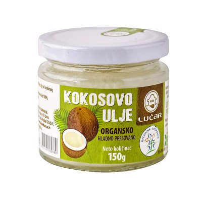 Kokosovo ulje hladno cijeđeno 150g/bio